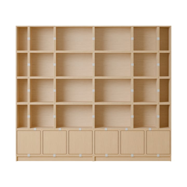 Stacked opbevaringssystem Bookcase Configuration 1 - Oak - Muuto