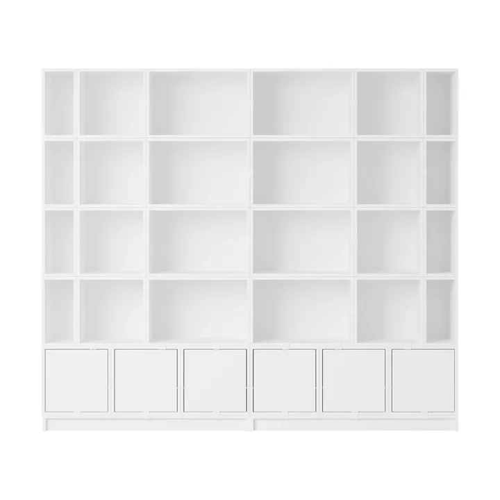 Stacked opbevaringssystem Bookcase Configuration 1 - White - Muuto