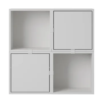 Stacked opbevaringssystem entré konfiguration 4 - Grey - Muuto