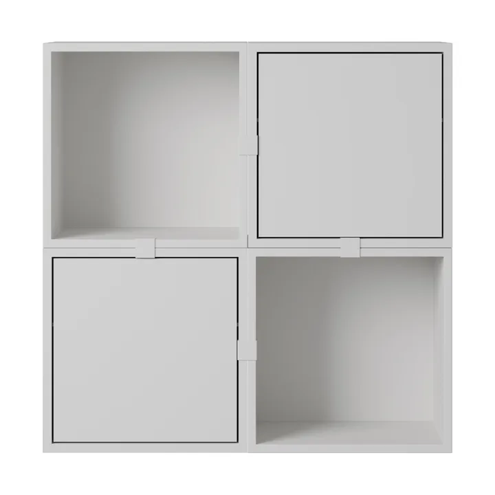 Stacked opbevaringssystem entré konfiguration 4 - Grey - Muuto