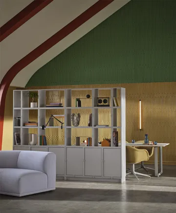 Stacked opbevaringssystem kontor konfiguration 2 - Grey - Muuto