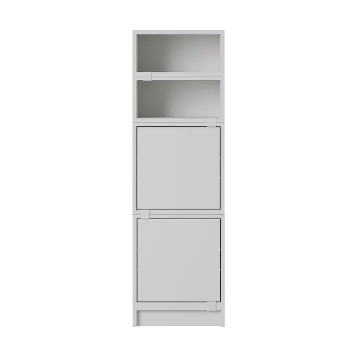 Stacked opbevaringssystem kontor konfiguration 4 - Grey - Muuto