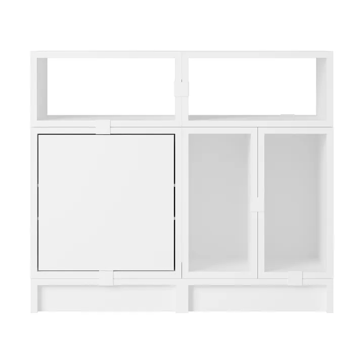 Stacked opbevaringssystem kontor konfiguration 5 - White - Muuto