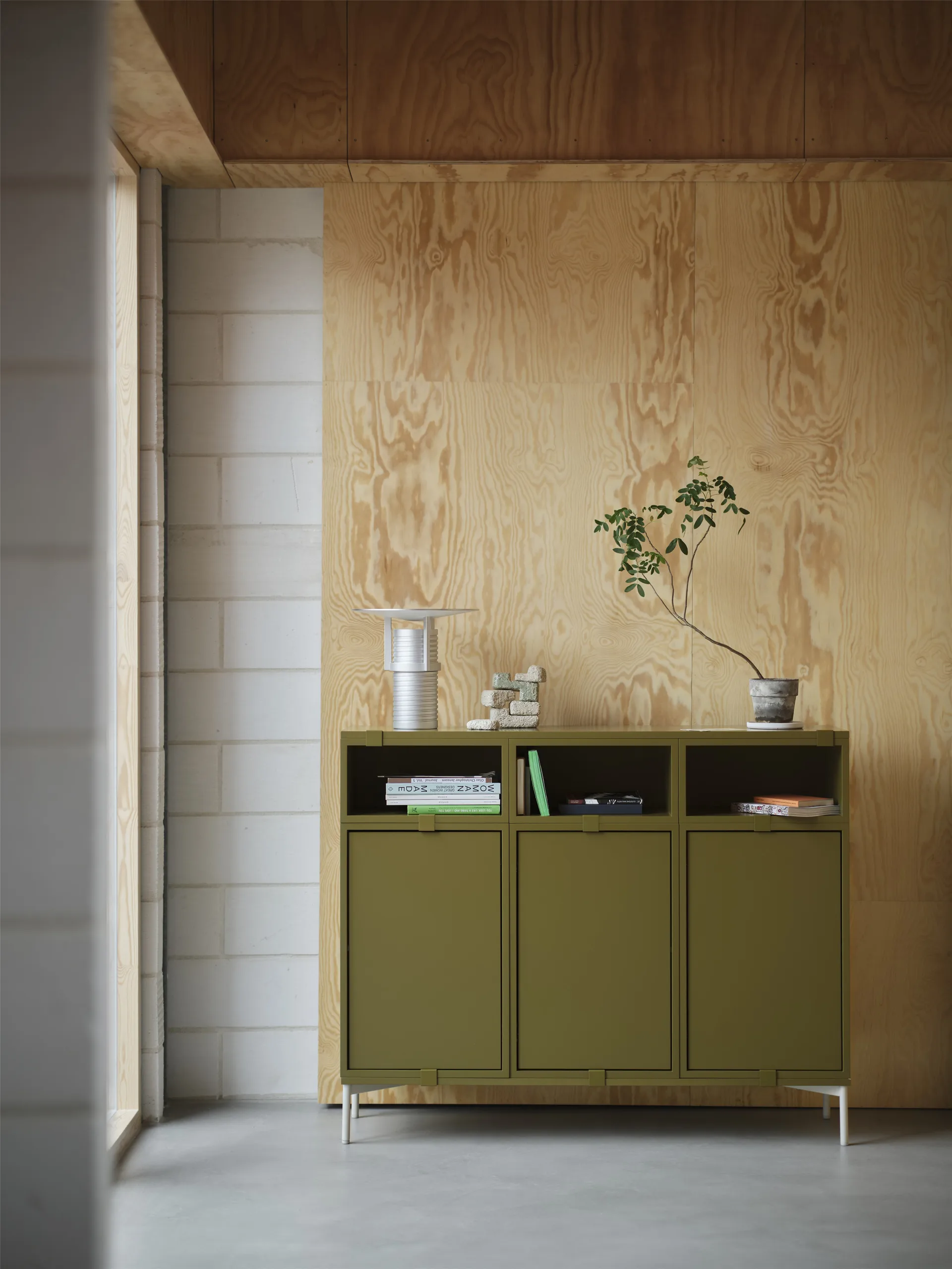 Stacked opbevaringssystem Sideboard Configuration 3, Oak Muuto