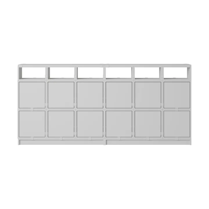 Stacked opbevaringssystem sideboard konfiguration 1 - Grey - Muuto