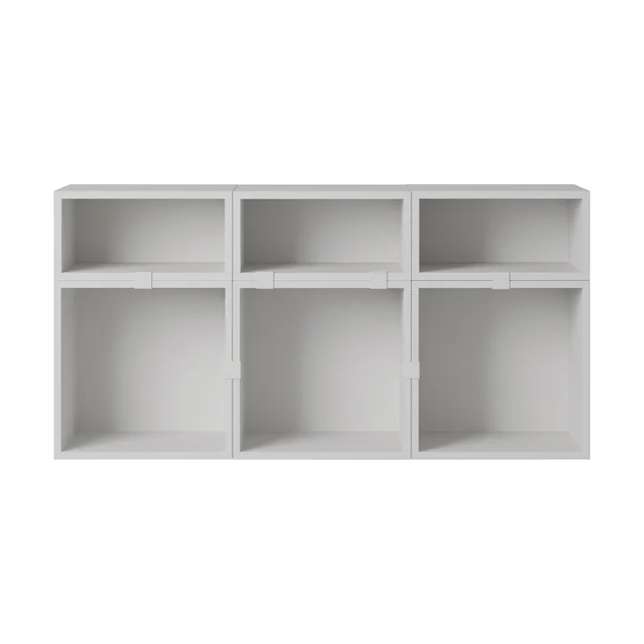 Stacked opbevaringssystem sideboard konfiguration 5 - Grey - Muuto