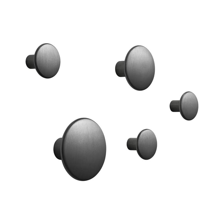 The Dots knager - metal 5 stk - sort - Muuto