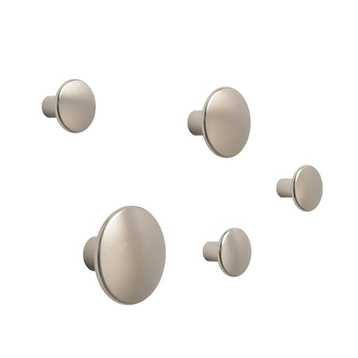 The Dots knager - metal 5 stk - Taupe - Muuto