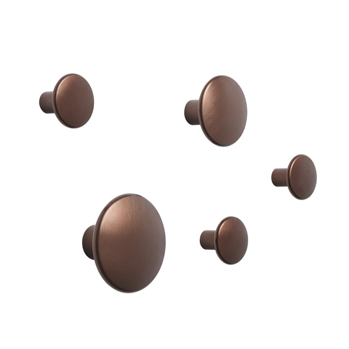 The Dots knager - metal 5 stk - Umber - Muuto