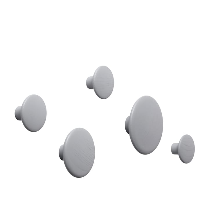 The Dots knager - sæt af 5 stk - grå - Muuto