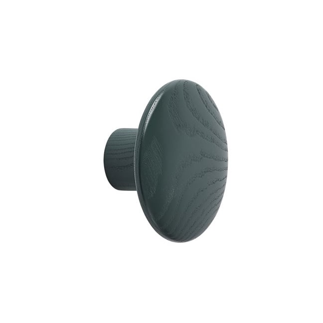 Muuto The Dots tøjknag dark green Ø9 cm | Skandinavisk Design | Kroge & knager | Grøn