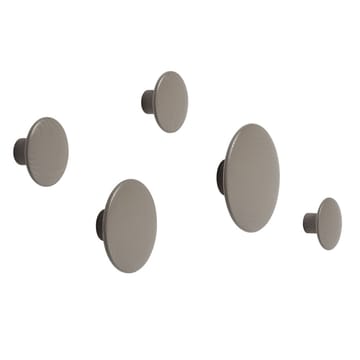 The Dots tøjknag taupe - Ø6,5 cm - Muuto