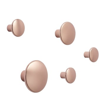 The Dots tøjknage metal 3,9 cm - Rose - Muuto