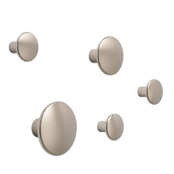 The Dots tøjknage metal 3,9 cm - Taupe - Muuto