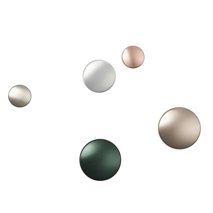 The Dots tøjknage metal 5 cm - Dark green - Muuto
