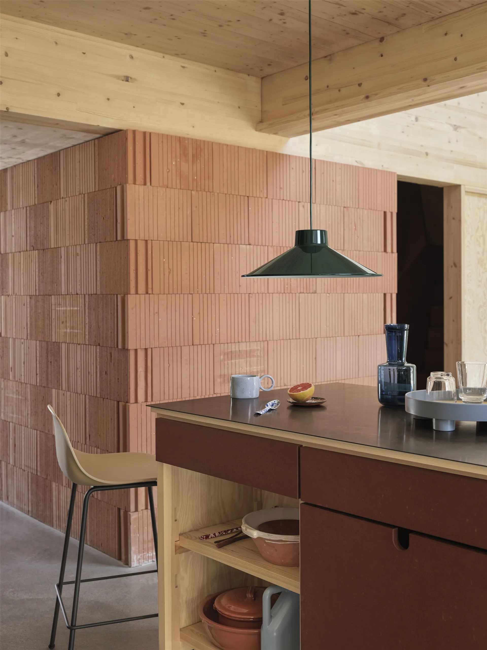 Top loftslampe Ø36 cm, Mørkegrøn Muuto