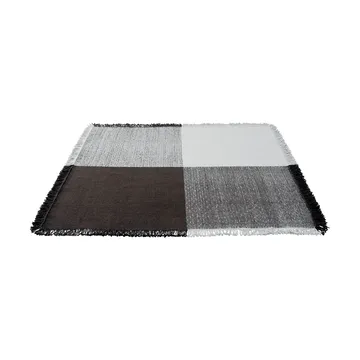 Verso uldtæppe - Cool grey-mørkebrun, 258x258 cm - Muuto