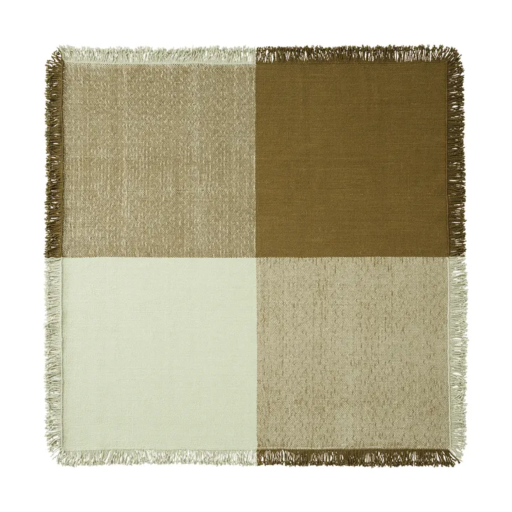 Verso uldtæppe - Pale green-warm brown, 258x258 cm - Muuto