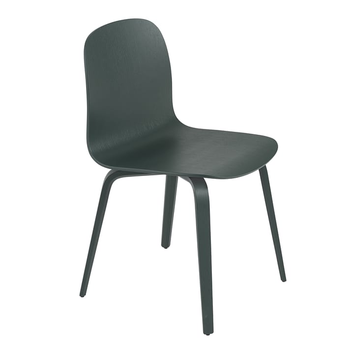 Visu Chair stol træbase - Dark green - Muuto