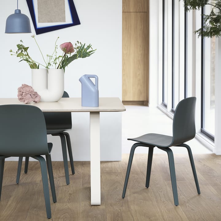 Visu Chair stol træbase, Dark green Muuto