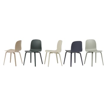 Visu Chair stol træbase - Dark green - Muuto