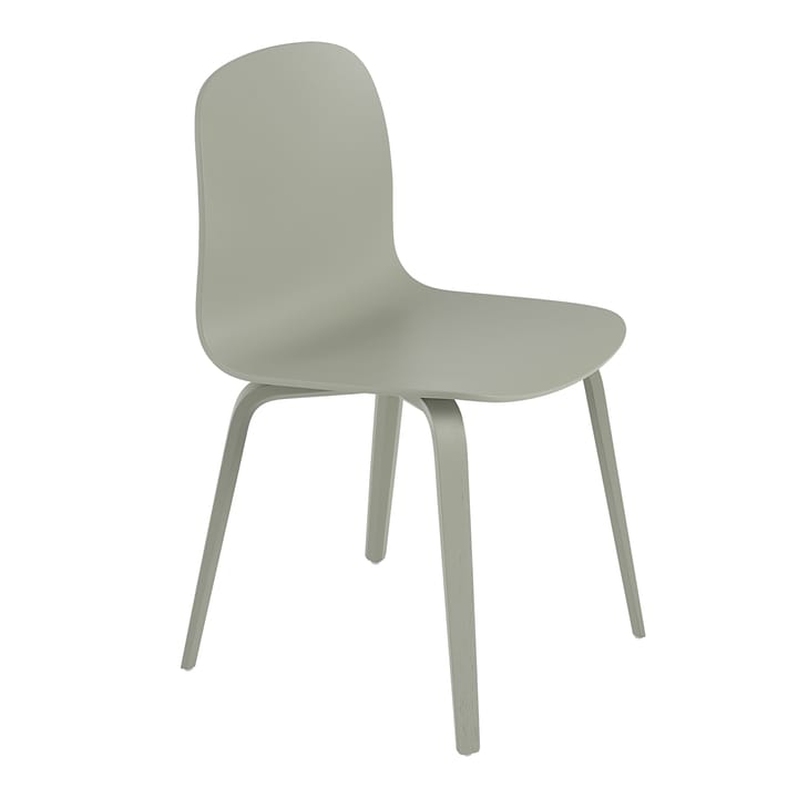 Visu Chair stol træbase - Dusty green - Muuto