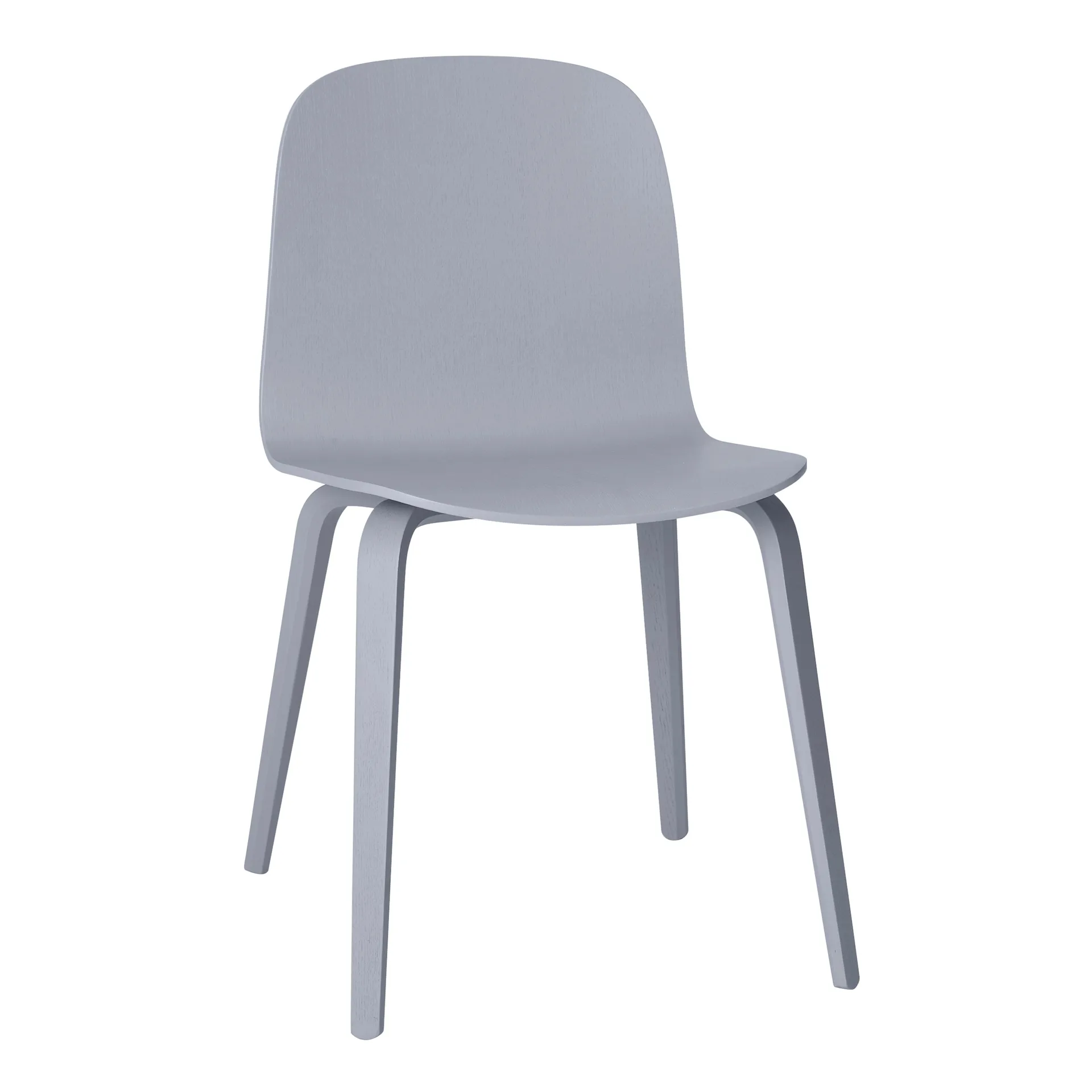 Visu Chair stol træbase, grå Muuto