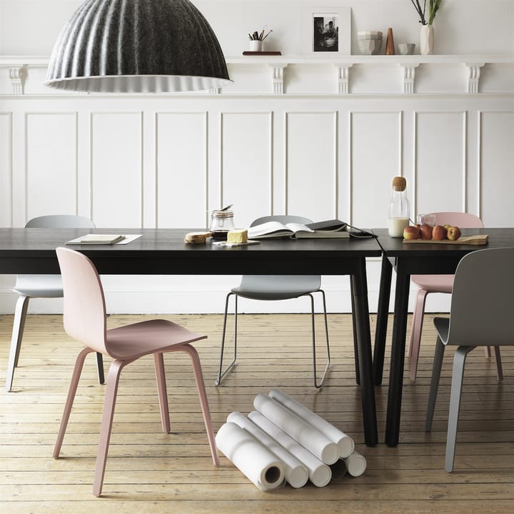 Visu Chair stol træbase, grå Muuto