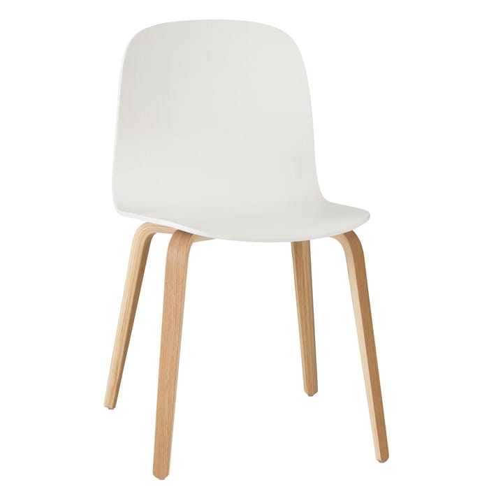 Visu Chair stol træbase - hvid-egetræ - Muuto