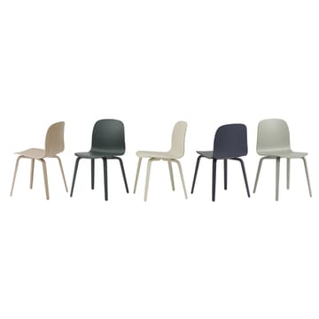 Visu Chair stol træbase - Sand - Muuto