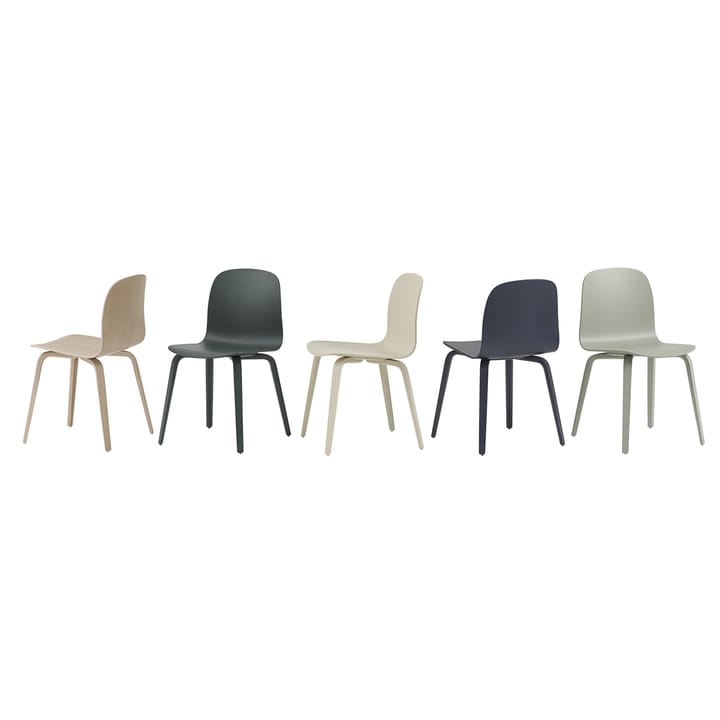 Visu Chair stol træbase, Sand Muuto