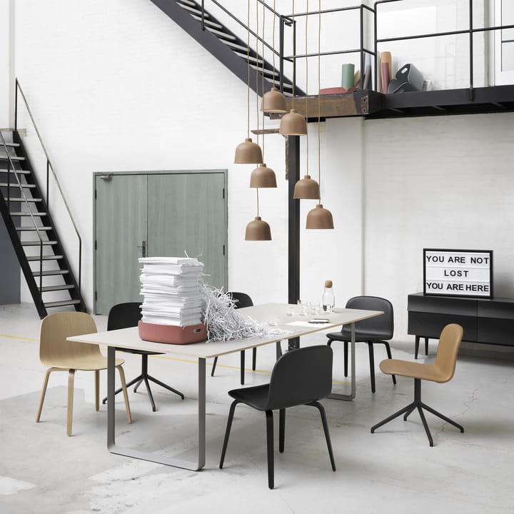 Visu Chair stol træbase, sort Muuto