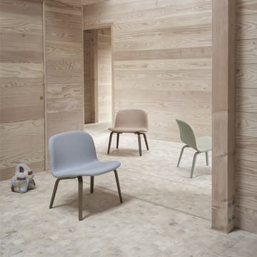 Visu loungelænestol polstret stol - Fiord 991/Oak - Muuto
