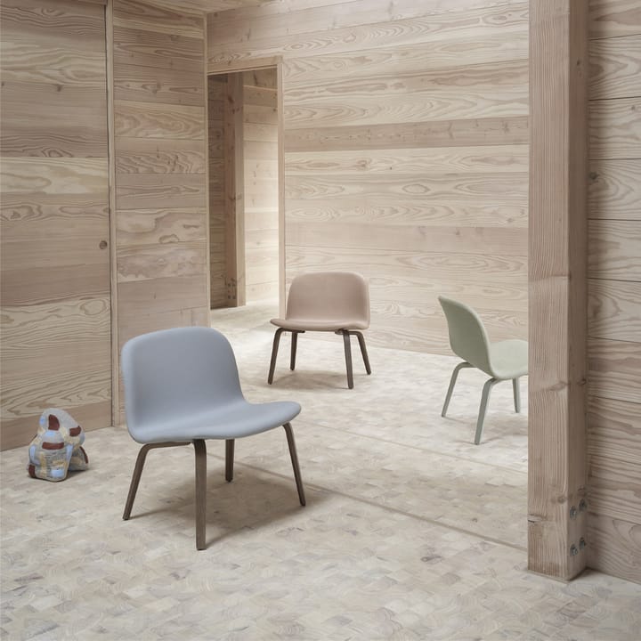 Visu loungelænestol polstret stol, Steelcut Trio 133, Grey Muuto