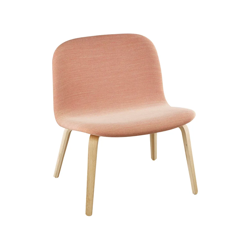 Visu loungelænestol polstret stol, Steelcut Trio 515, Oak Muuto