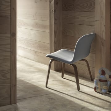 Visu loungelænestol polstret stol - Twill Weave 160, Black - Muuto