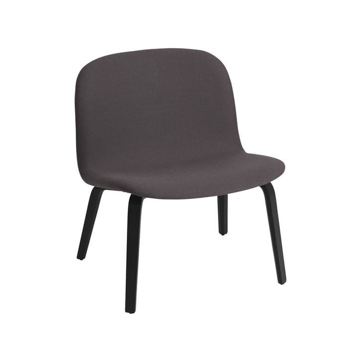 Visu loungelænestol polstret stol - Twill Weave 160, Black - Muuto