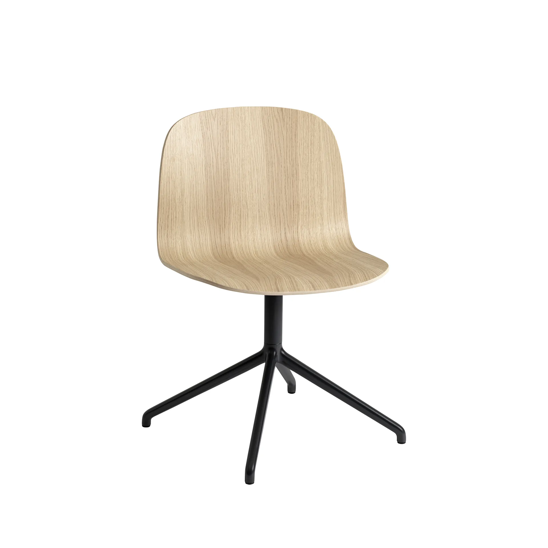 Visu Wide stol, Oak/Swivel base Muuto
