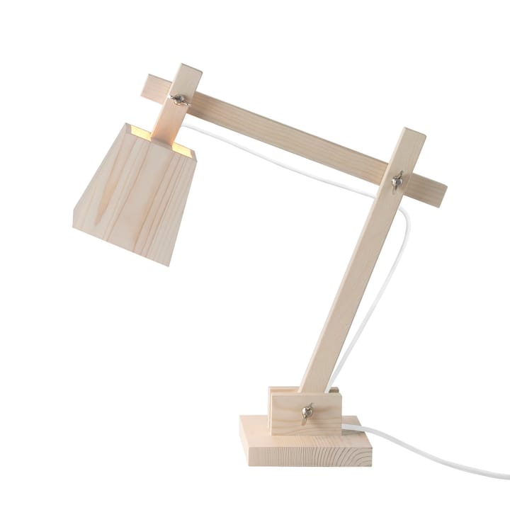 Wood skrivebordslampe - hvid ledning - Muuto