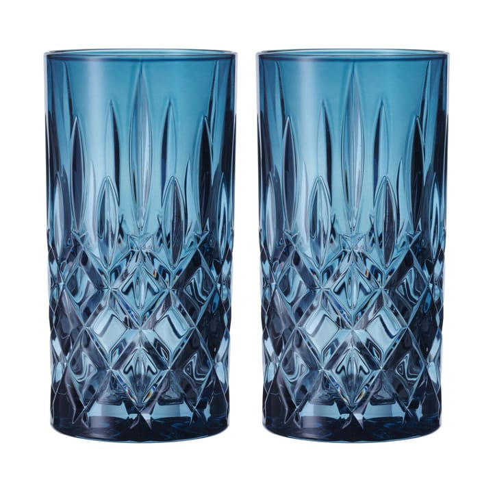 Noblesse Longdrink glas 39,5 cl 2-pak - Vintage blue - Nachtmann