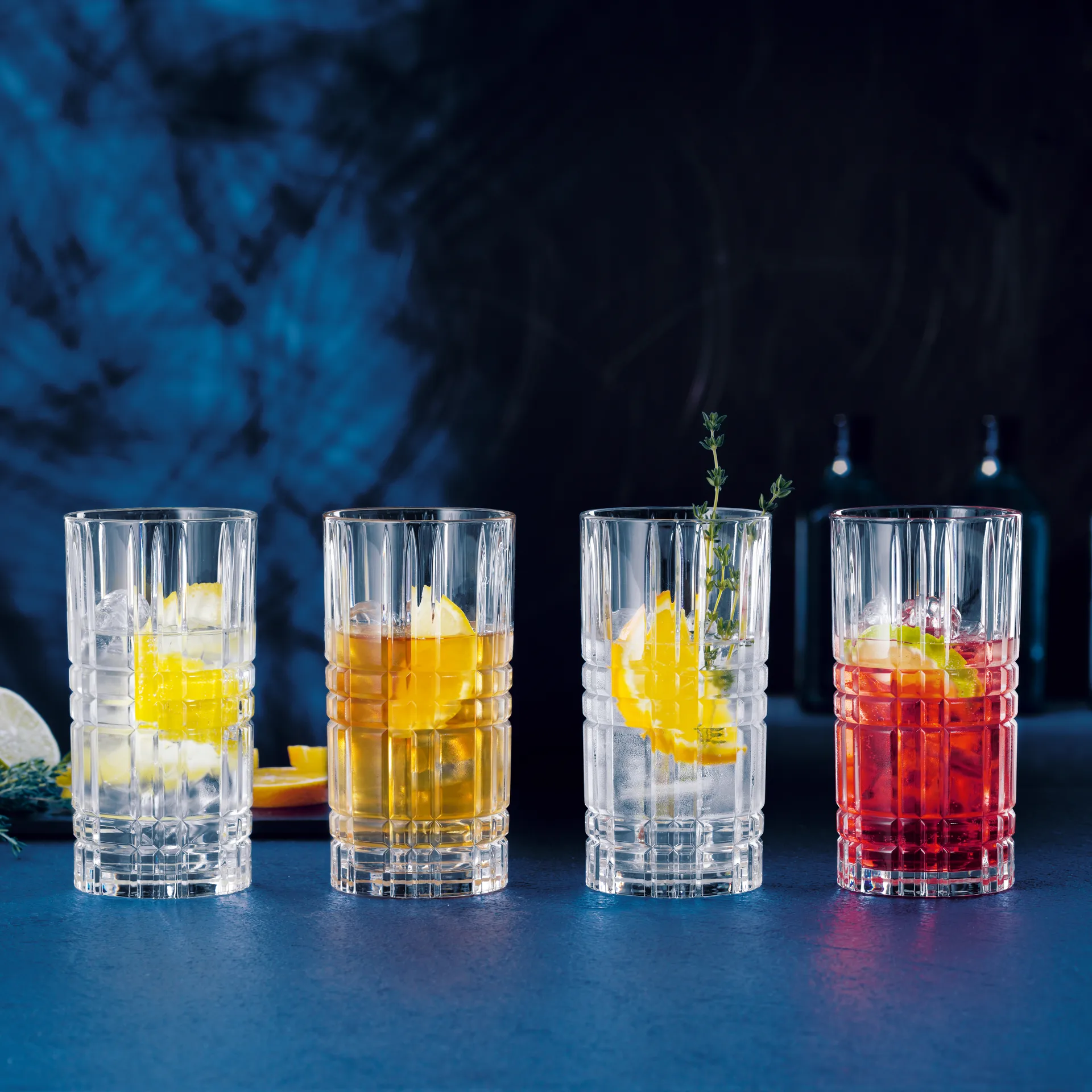 Square longdrinkglas – 4 stk., 44 cl Nachtmann