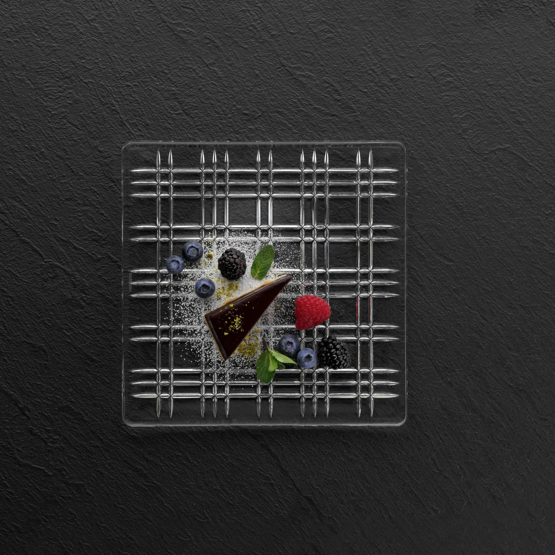 Square tallerken – 21 x 21 cm, klar Nachtmann