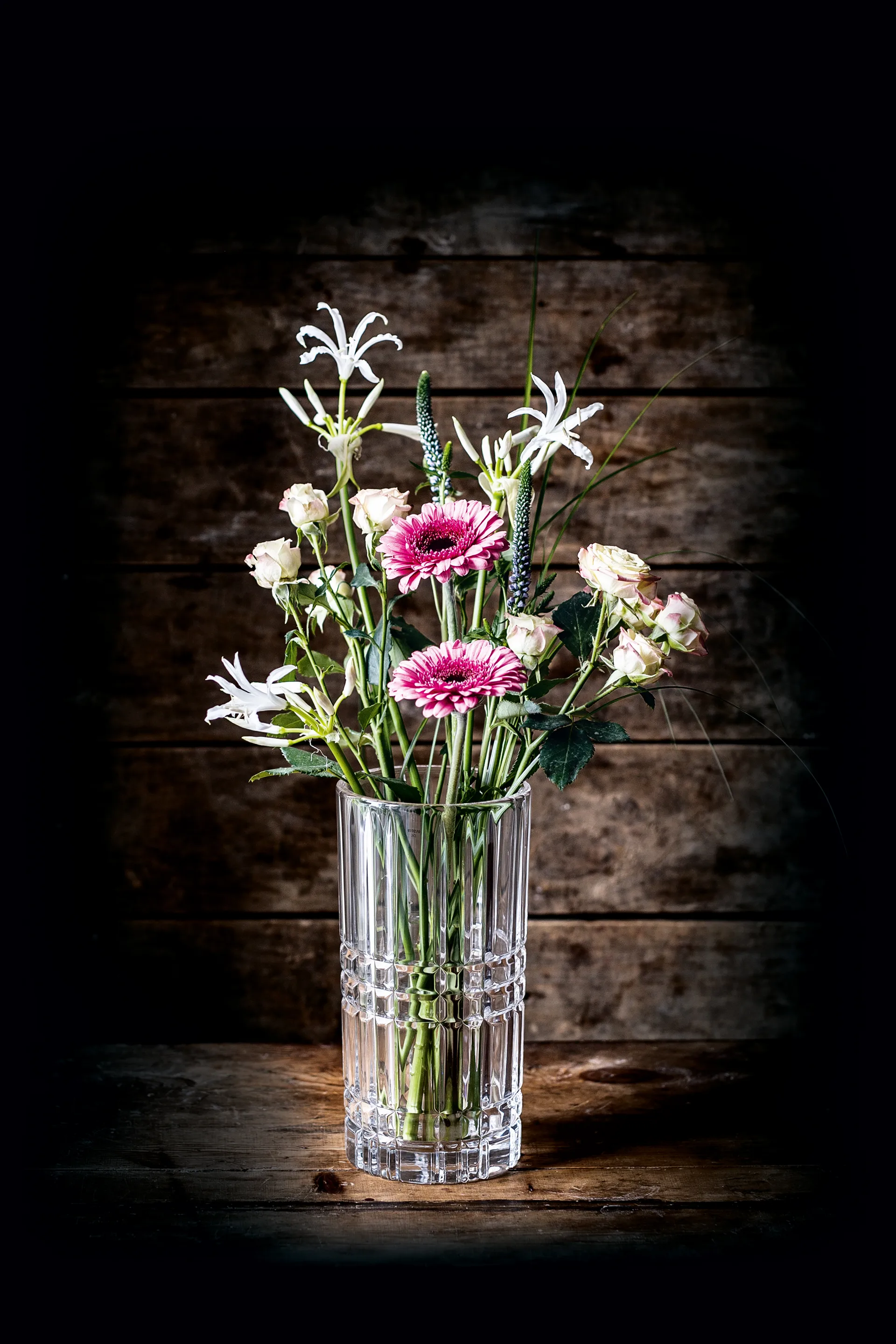 Square vase, Krystalglas, 23 cm Nachtmann