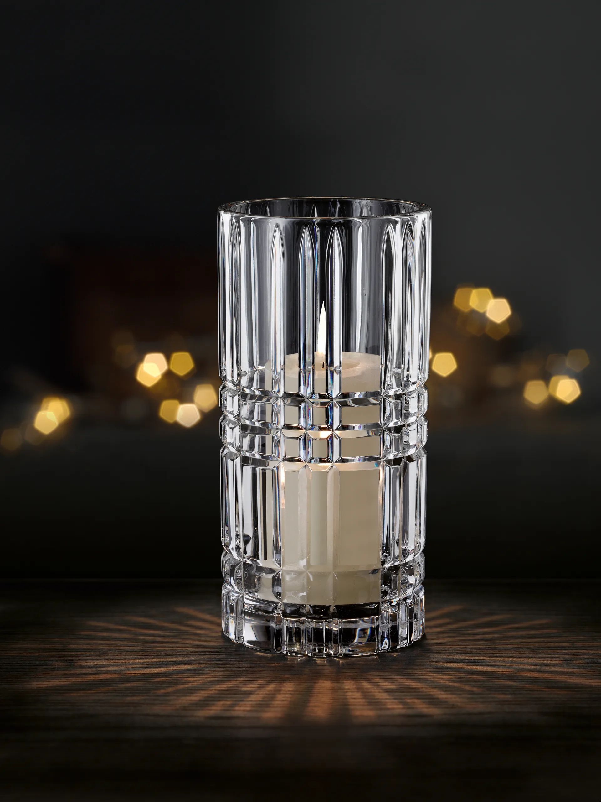 Square vase, Krystalglas, 23 cm Nachtmann