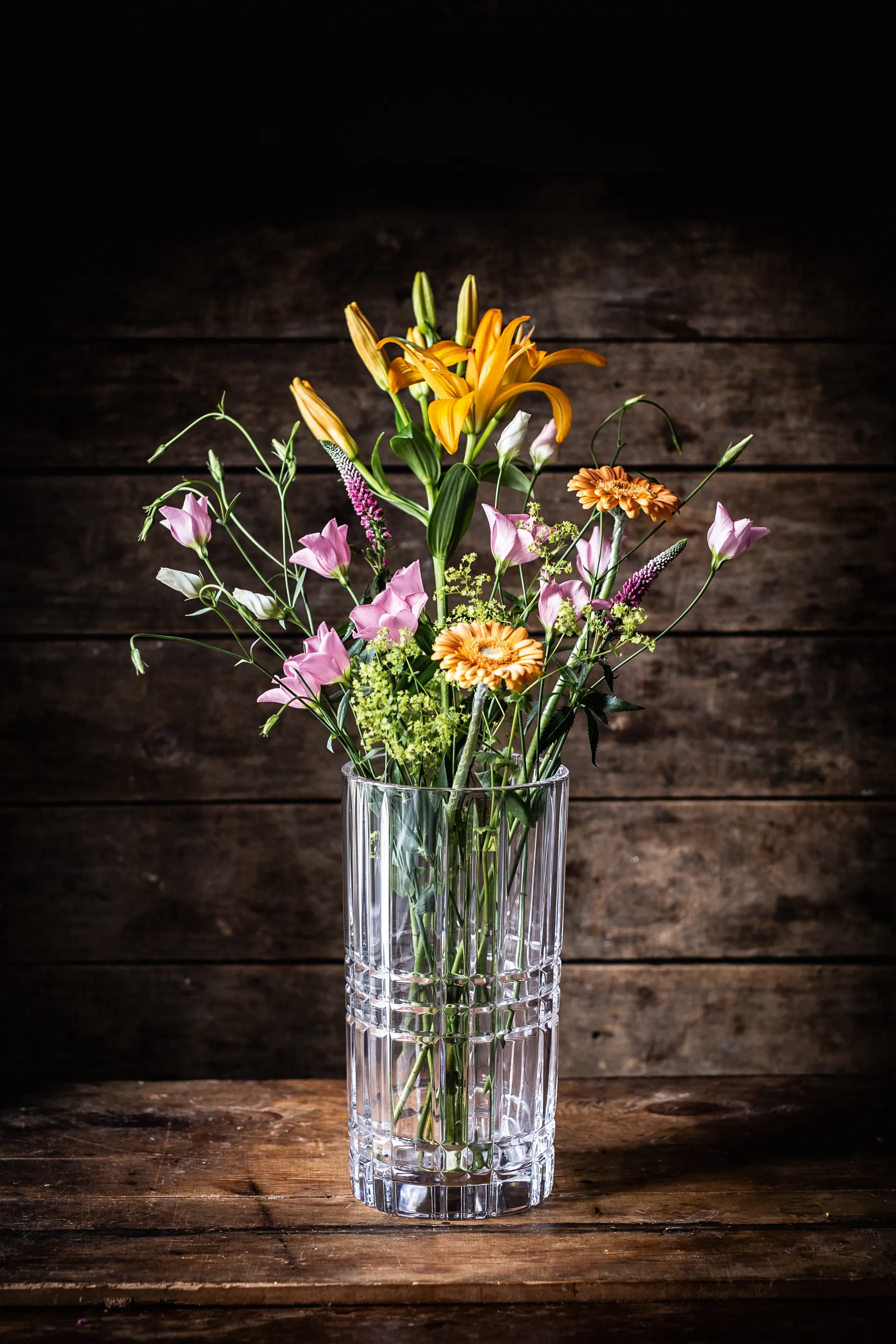 Square vase, Krystalglas, 28 cm Nachtmann