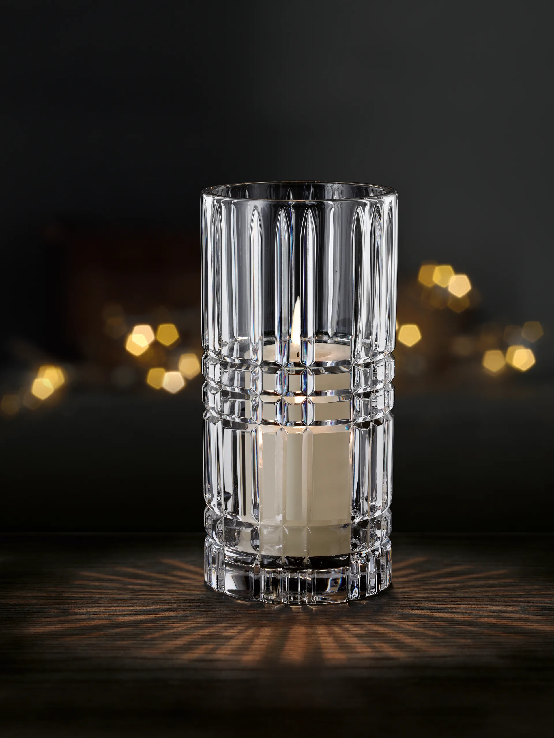 Square vase, Krystalglas, 28 cm Nachtmann