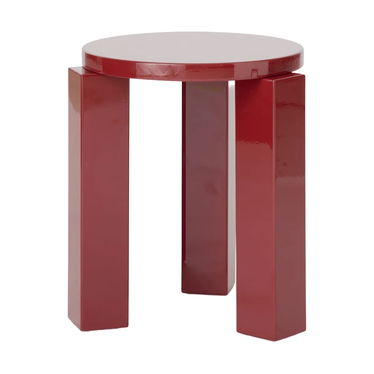 Atlas rund skammel, Burgundy, Ø36x44 cm New Works