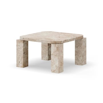 Atlas sofabord 60x60 cm - Unfilled Travertine - New Works