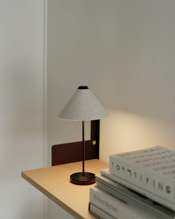 Brolly bærbar bordlampe, Linen New Works