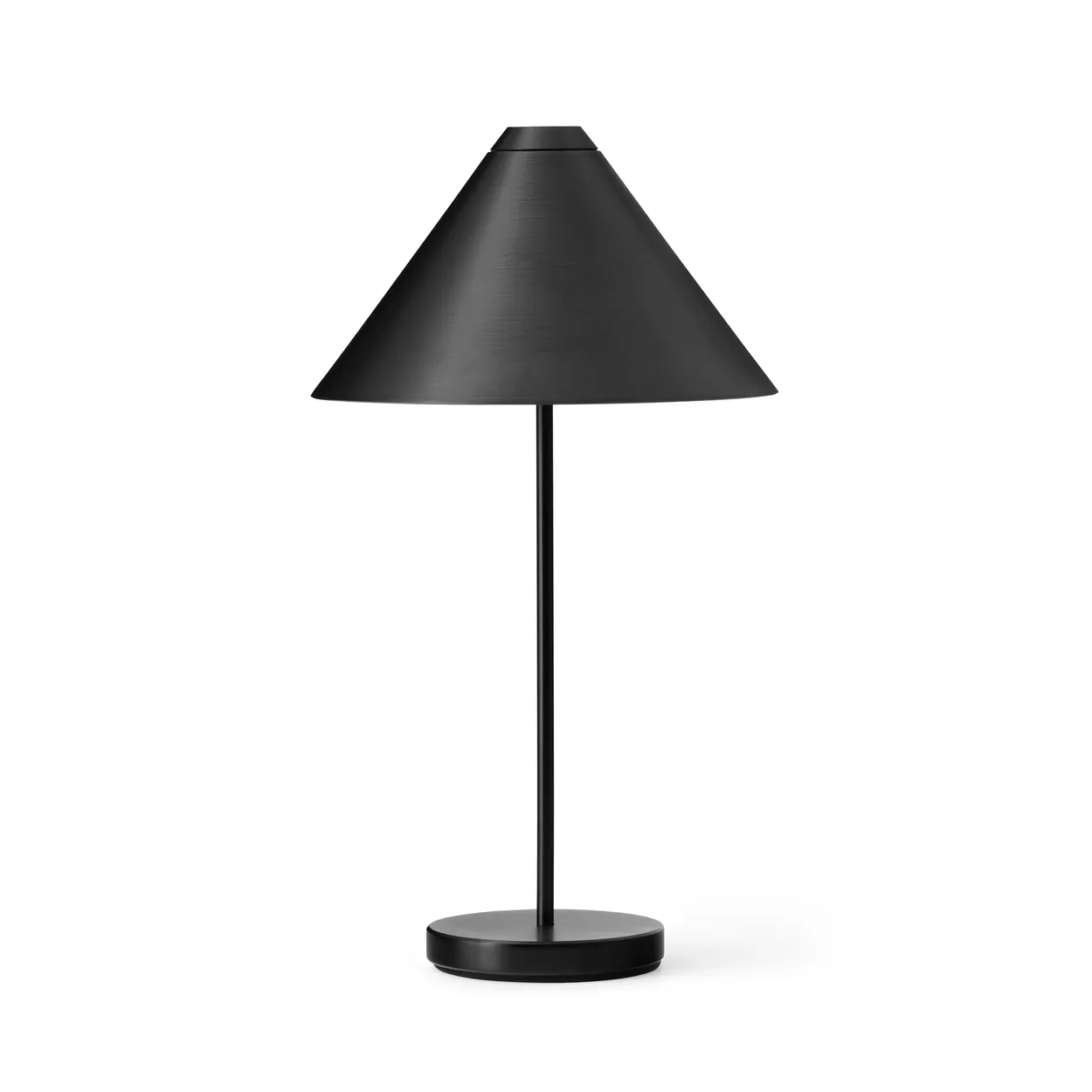 New Works Brolly bærbar bordlampe Steel black